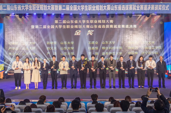 Students of Qilu Institute of Technology Win Gold in the Shandong Provincial Final of the National College Student Career Planning Competition